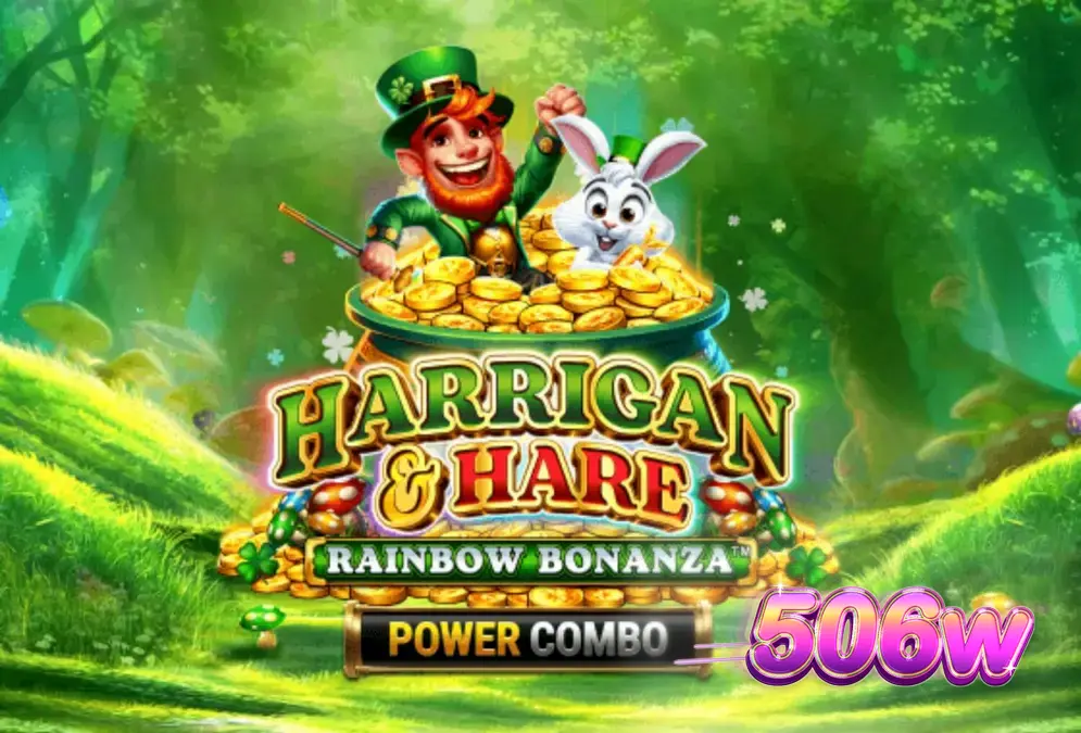 Harrigan & Hare Rainbow Bonanza Power Combo slot machine interface